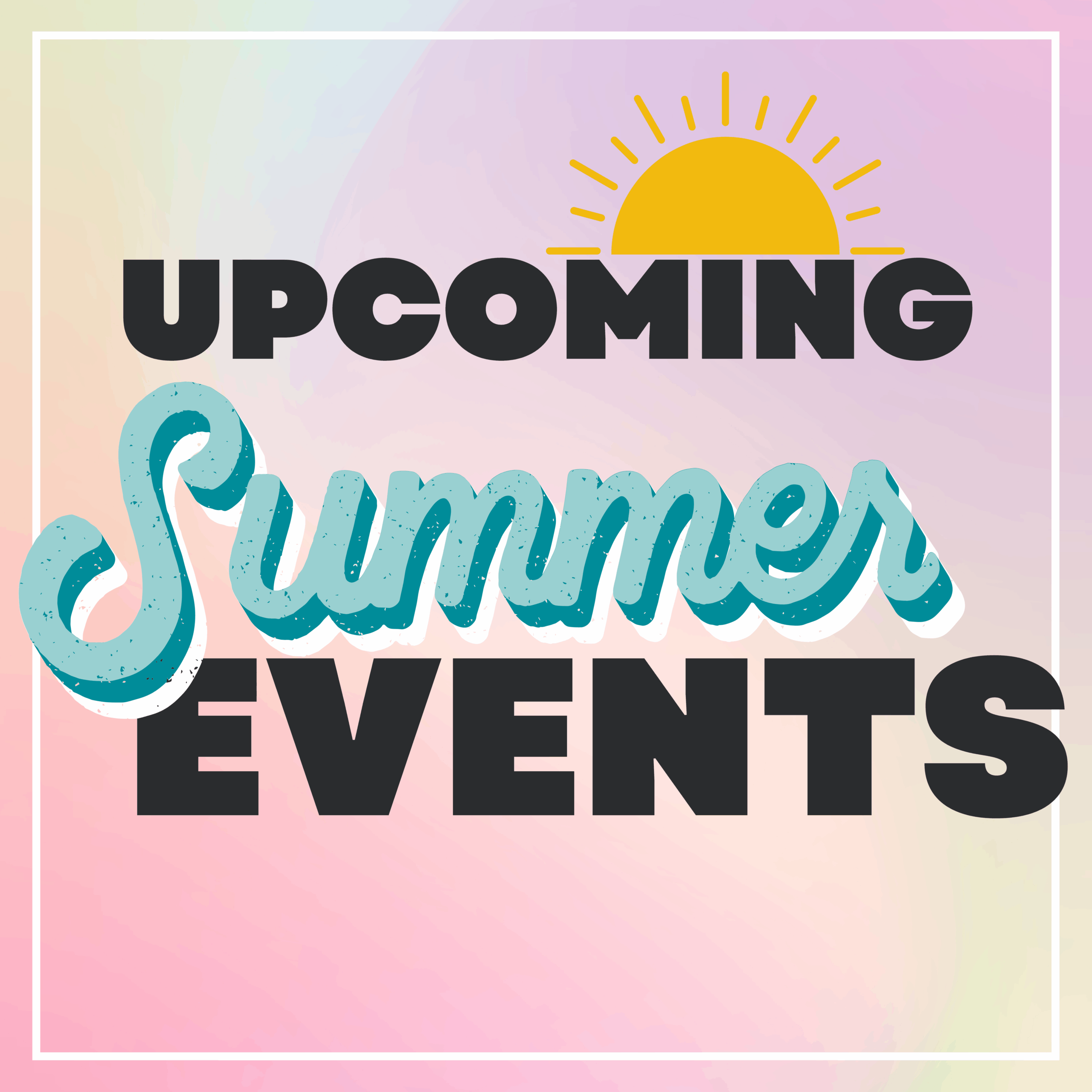 Colorful Modern Event Schedule Flyer